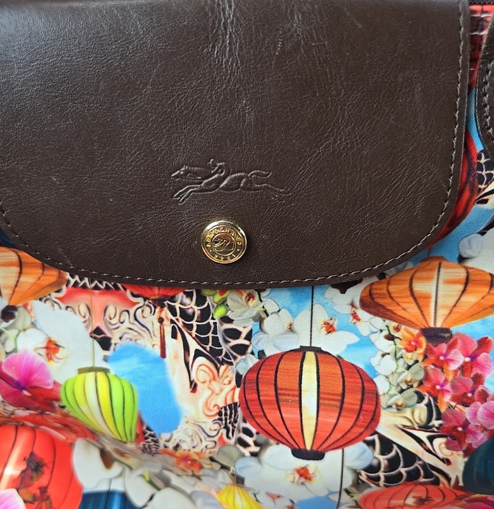 Limited Edition Mary Katrantzou By Longchamp Folding Handbag - Picture 3 of 11